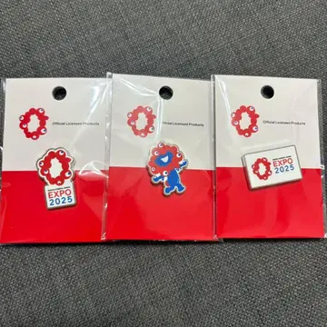 먀쿠먀쿠 간사이 만박 EXPO2025 핀 배지 3점