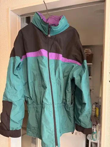 L.L.Bean 나일론 자켓 터콰이즈/블랙