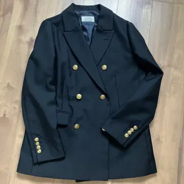 저널 스탠다드 리룸 네이비 더블 자켓 36