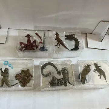 고질라 미니라 관련 피규어 5체 세트