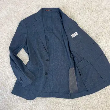 ORIHICA 테일러드 자켓 글렌체크 네이비 XL