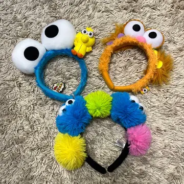 유니버셜 머리띠 세서미 스트릿 쿠키 몬스터 조이