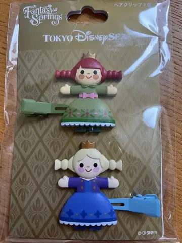 디즈니씨 안나 헤어 클립 2개 메루카리 택배