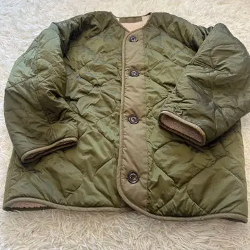 MOUSSY 퀼팅 코트 리버서블 충전솜 노카라 마우지