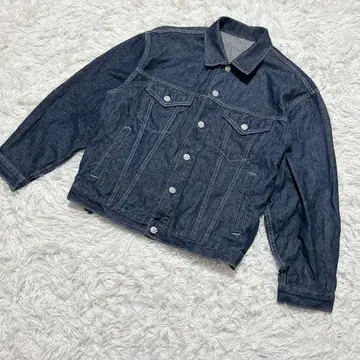 [ c6529 ] GU 데님 자켓 다크 블루 긴팔