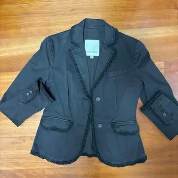 Henry Cotton's 다크 브라운 프린지 테일러드 자켓