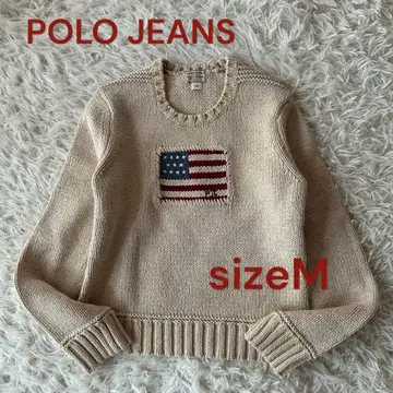 폴로 랄프 로렌 코튼 니트 성조기 별 M