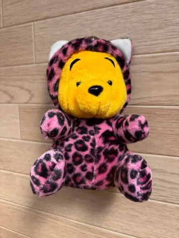 위니 더 푸 레오파드 무늬 봉제 인형