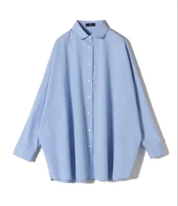 SHIPS Primary Navy Label 코튼 빅 와이즈 셔츠