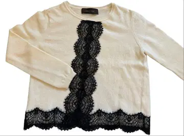 jewel Changes 아이보리 레이스 니트