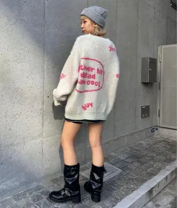 차오패닉 핸드크라프트 니트 민트