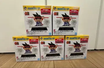 E상 만화 스트럭처 5종 컴플리트 세트 제일복권 드래곤볼