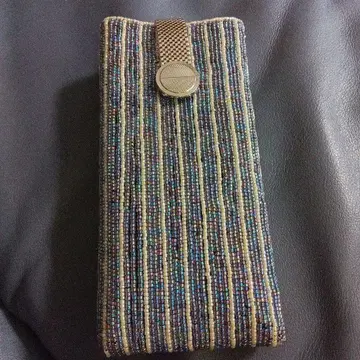 비즈 짜임 스트라이프 안경 케이스