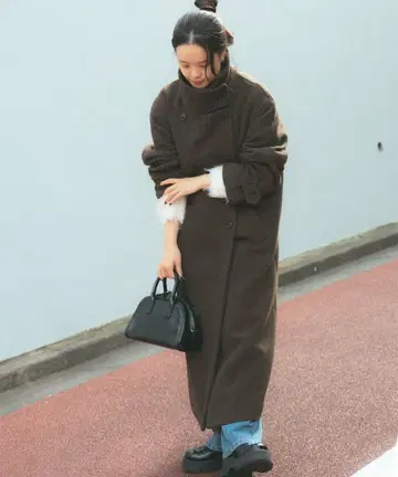 [ 새상품급 ] 24AW Ray BEAMS 모사 스탠드 카라 코트