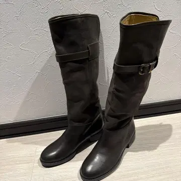 CORSO ROMA.9 블랙 롱 부츠 사이즈 36 버클 포함