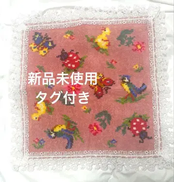 치카자와 레이스 페이러 콜라보 타월 손수건 하이디 핑크