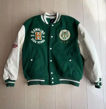 H&M 기묘한 이야기 바시티 자켓