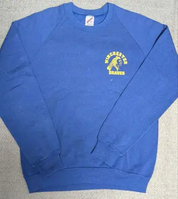 빈티지 1980년대 윈체스터 브레이브스 맨투맨