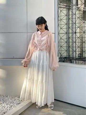 merry jenny 크로셰 레이스 캉캉 스커트