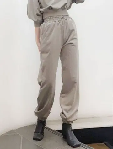 EMODA 하이웨스트 조거 팬츠 그레이