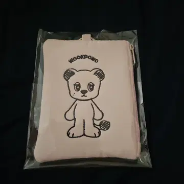 우쿠동 한국 팝업 카드 지갑 키링 핑크