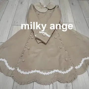 *스캘럽 코트*시착만 한 상품*밀키 앙제*