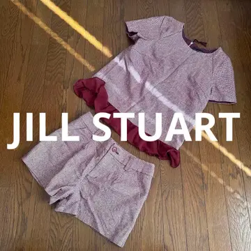 질스튜어트 투피스 와인 레드 셋업