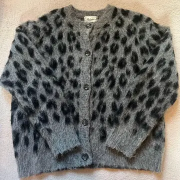 Relume 레오파드 무늬 가디건 그레이