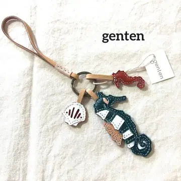 택 포함 genten 와쿠와쿠 참 해마 스트랩 키링