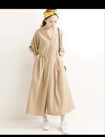 IENA 이에나 스키퍼 소매 볼륨 원피스 2WAY