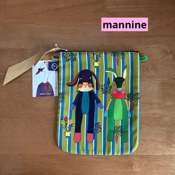 [택 포함 미사용] 만nine mannine 파우치