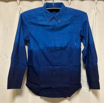 그라데이션 블루 긴팔 셔츠