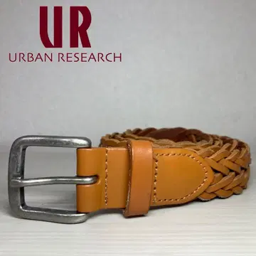 [ 컨디션 최상 ] Urban Research 메쉬 가죽 벨트 카멜
