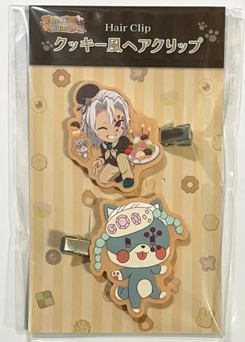 귀멸의 칼날 발렌타인 & 화이트데이 이벤트 쿠키풍 헤어 클립 우즈이 텐겐