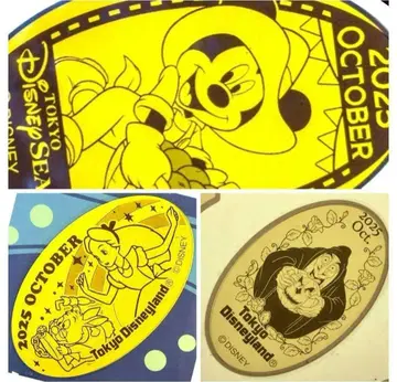 디즈니 수베니어 메달 먼슬리 10월 앨리스와 화이트래빗 미키