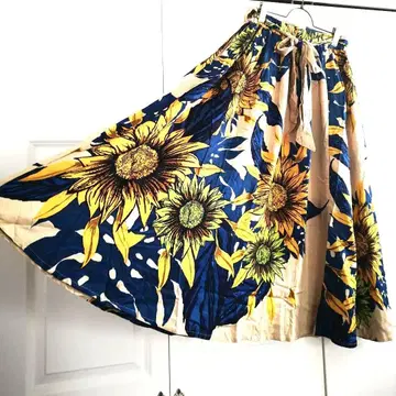 택 포함 새상품 차이하네 플라워 프린트 롱 스커트 보헤미안 오리엔탈