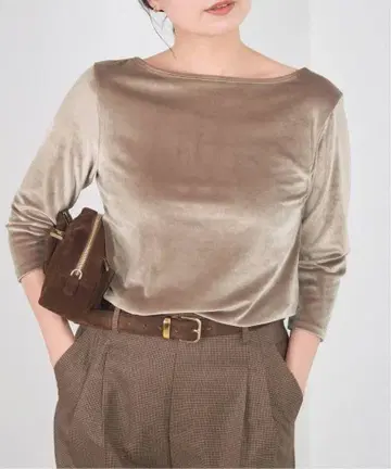 2025AW IENA 스노우 벨로아 풀오버 티셔츠