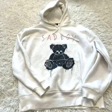 레어 [ AZS TOKYO ] SADBOY 후드티 M 화이트