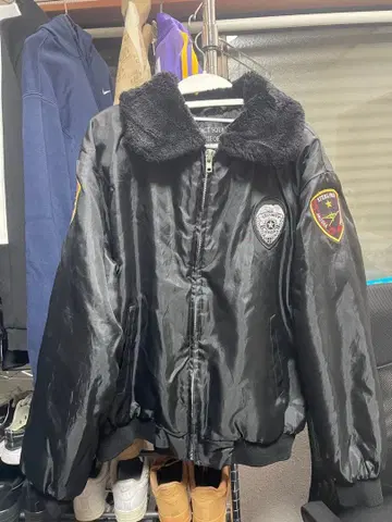 SECURITY OFFICER 점퍼 블랙 블랙