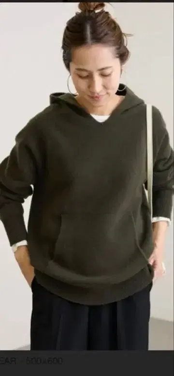 FRAMeWORK 아쉬 울 후드 풀오버 & 스커트