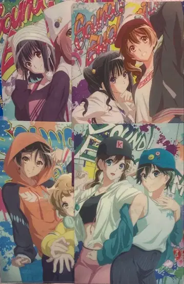 최종 악장 울려라 유포니움 전편 예매권 특전 클리어 파일 전 4종류