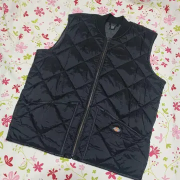 디키즈 블랙 퀼팅 베스트 dickies 충전솜