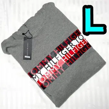 [ 새상품 ] 타미힐피거 후드티 L 남성용 그레이 쭈리