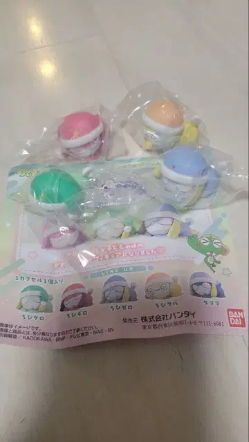 반다이 캡슐 토이 5개 세트