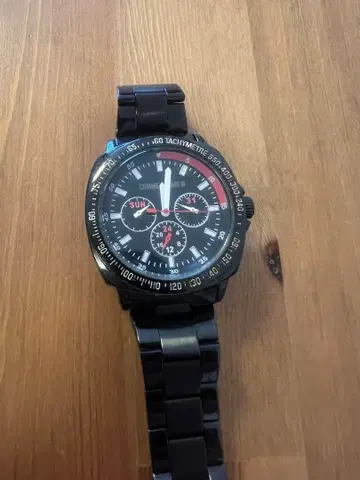 크로노그래프 태키미터 부착 손목시계