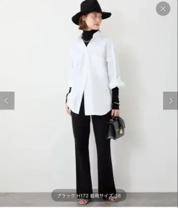 deuxieme classe 블랙 와이드 팬츠 사이즈 36 미착용 새상품