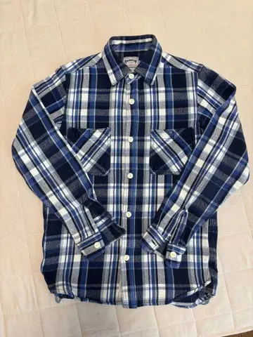 휴스턴 비에라 셔츠 두꺼운 아메리칸 체크 BLUE M