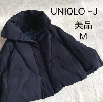새상품급 유니클로 질 샌더 하이브리드 다운 자켓 네이비 M +J