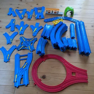 대용량!! 프라레일 레일 세트 파랑