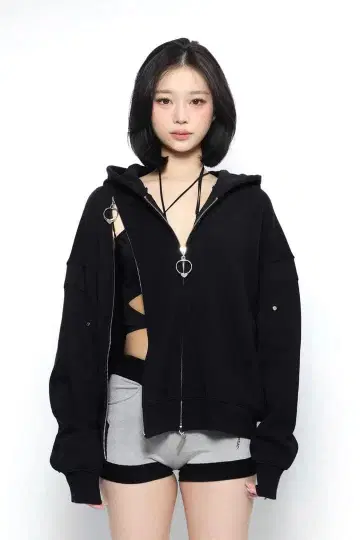 THEREDTHREAD S w zip hoodie long